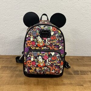 Disney Parks Loungefly 2022 Mickey & Friends Halloween Mini Backpack